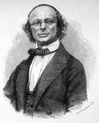 Porträtt av Wilhelm Weber (1804 - 1891), tysk fysiker.