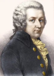 Porträtt av Wolfgang Amadeus Mozart (1756-1791).
