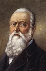 Porträtt av Zenobe Theophile Gram, belgisk fysiker.