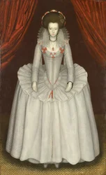 Porträtt av en kvinna, förmodligen Ann Finch, Lady Twysden (1574-1638)