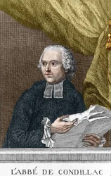 Porträtt av Abbe Etienne Bonnot de Condillac (1715 - 1780) fransk filosof