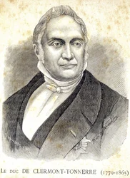 Porträtt av hertigen av Clermont - Thunder (1779 - 1865) - i "" Les Contemporains"", n.d. sent 1800-tal.