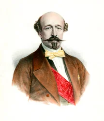 Porträtt av hertigen av Morny (1811-1865), fransk politiker.