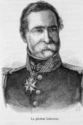 Porträtt av den franske generalen Lebreton.