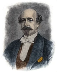 Porträtt av den franske finansmannen och politikern Charles de Morny, kallad comte de Morny (eller hertig) (1811-1865), halvbror till Napoleon III