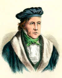 Porträtt av den tyske filosofen Georg Wilhelm Friedrich Hegel (1770-1831).