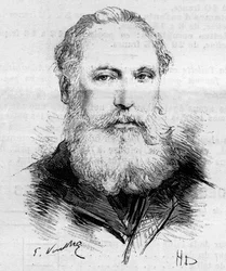 Porträtt av målaren Edouard de Beaumont (1821-1888).