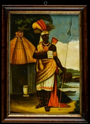 Tryck med titeln "Slavhandeln avskaffad" 1806