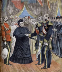 Drottning Victorias ankomst till Cherbourg 1897