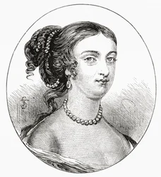 Rachel Wriothesley, Lady Russell, C. 1636 - 1723. Engelsk adelsdam, arvtagare och författare. Från vårt eget land Publicerad 1898 ©UIG/Leemage