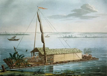 Flotte på Guayaquil River, Ecuador