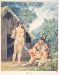 Red Caribs, ca 1843-50 (akvarell)