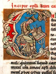 Representation av påven Saint Calixte II (Gui av Bourgogne, på italienska Guido dei Conti di Borgogna, Callisto II