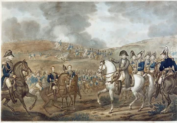 Representation av slaget vid Moskova i Borodino den 7 september