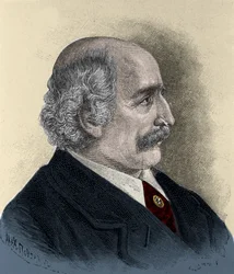 Risorgimento: porträtt av patrioten, filosofen, politiska tänkaren Carlo Cattaneo (1801-1869) gravyr från 1800-talet.