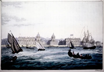Royal Hospital i Greenwich på Themsen, England.