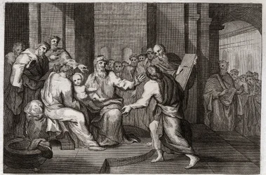 Royaumont Bibeln, Nya testamentet: Jesu Kristi omskärelse. Illustration från 1811.