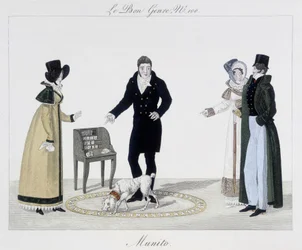 Saltimbanque: Munito, forskarhund - i "" Den goda genren", deb. 1800-talet