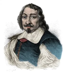 Samuel de Champlain (1567-1635) - Porträtt av Samuel de Champlain (1567 - 1635) fransk upptäcktsresande i Amerika -