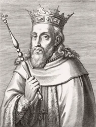 Sancho II, kung av Portugal. Porträtt.