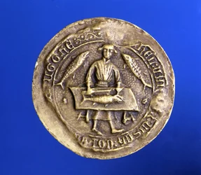 Sigill för Flanderns korporation. 1400-talet. Paris. Nationalarkivet.