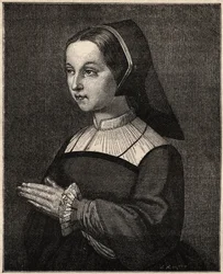 St Jane Frances de Chantal - Porträtt av Saint Jeanne-Francoise (Jeanne Francoise Fremyot, friherrinnan av Rabutin de Chantal) av Chantal Visitationens grundare (1572-1641) (Porträtt av Saint Jane Frances de Chantal (Jeanne-Francoise Fremyot, friherre av C