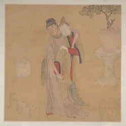 Tartar Officer med Blonde Lady