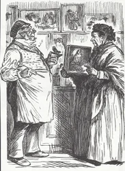 Taxidermist, sent 1800-tal (trästick)