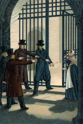 De fyra sergeanterna (Bories, Pomier, Raoulx och Goudin) i La Rochelle anklagades under restaureringen för att vilja störta monarkin och giljotinerna 1822. Deras brott är att tillhöra Charbonnerie (Carboneria).