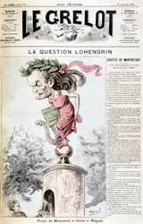 Lohengrin-frågan: Monumentprojekt som ska resas i Wagner - i "" Le Grelot"" av 1891-09-20