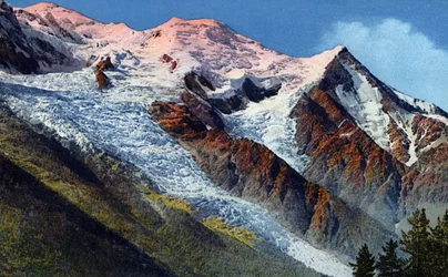 Mont Blanc-kedjan från Le Brevent, Chamonix