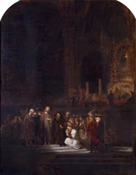 Kvinnan tagen i äktenskapsbrott (efter Rembrandt), c.1845