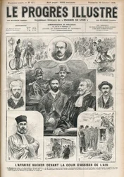 Fallet Joseph Vacher ”Herdarnas mördare” (1869-1898) inför jurydomstolen i Ain - Omslag till ”Le Progressif-Illustré” den 30 oktober
