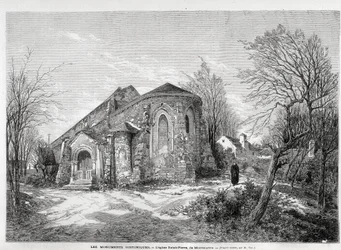 Kyrkan Saint Pierre de Montmartre - i "" Den illustrerade världen"" från 1873-04-05