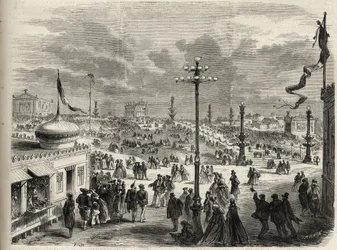 Festen den 15 augusti 1867 på Trocadero i Paris - 1867 års illustra universum