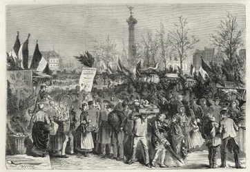 Skinkmässan på Boulevard Bourdon i Paris (Place de la Bastille) - 1868 -