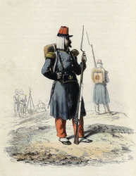 Den franska arméns lätta infanteri under expeditionen av Alger 1830, I "" L