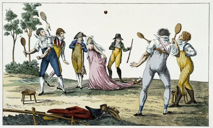 Den långa handflatan - gravyr, deb. 1800-talet