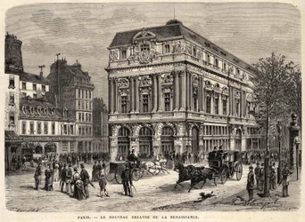 Den nya renässansteatern i Paris 1873.