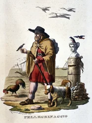 Pilgrimsfärden: en pilgrim på vägen till Santiago de Compostela.