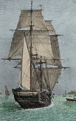 Skeppet "Beagle" (expedition där Darwin deltog som naturforskare