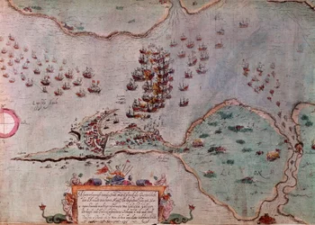 Belägringen av Maestricht av spanjorerna i juli 1596 Belägringen av Maastricht (eller Maestricht) i Nederländerna var en episod av det åttioåriga kriget (80-tjugo år eller 80 år) (Nederländernas revolt) (1568-1648) som såg uppkomsten av den norra