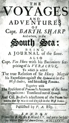 Kapten Bartholomew Sharps och andras resor och äventyr i Söderhavet, ca 1684