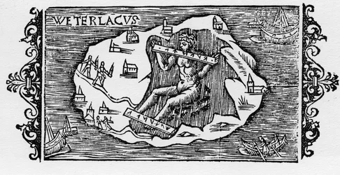 Häxkedjan - i "History of the Northern Nations" av Olaus Magnus, Rom 1555