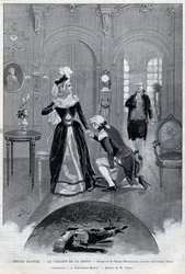 Teater berömd - "" Drottningens halsband"" (Affär) drama av Pierre Decourcelle av Alexandre Dumas pere - "" Drottningens halsband"" pjäs i 5 akter och 13 målningar, Paris, 31 januari 1895, Theatre de la Porte Saint-Martin