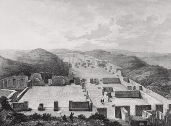 Thermal Baths of Ostia Ancient, Italien 1800-talet.