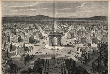Förvandlingar av Paris under det andra imperiet, Haussmann Paris: allmän bild av rondellen på Place de l