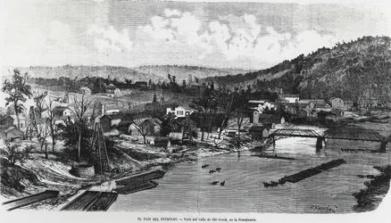 USA: Oljelandet i Pennsylvania, Oil Creek Valley.