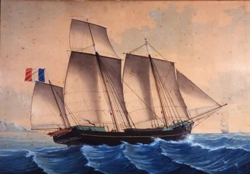 En lugger eller en tidvattenjägare (chasse-sto) ""Jeune Marie - Vannes""