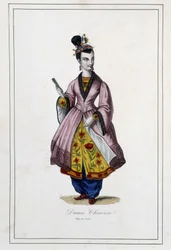 En kinesisk kvinna - i "Jordens folk"" av Fader Paul Jonhanneaud, Librairie des Bons livres